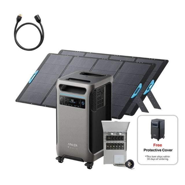 Anker SOLIX F3800 - 3,840Wh / 6,000W Solar Power Station + Anker 400W Solar Panel - Choose Your Custom Bundle | Complete Solar Kit - ShopSolar.com