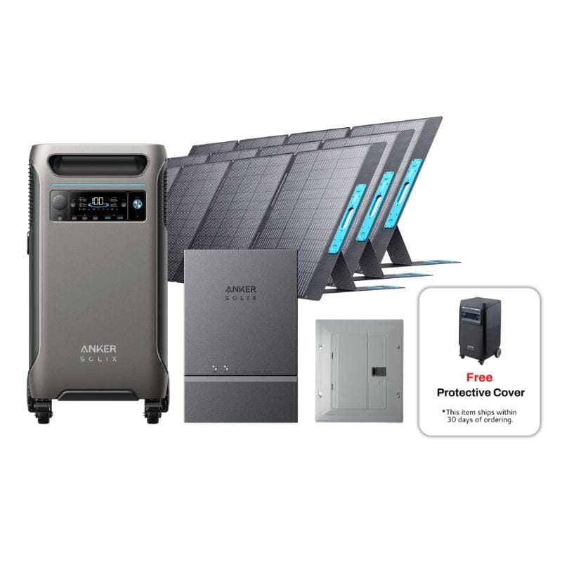 Anker F3800 + Smart Home Power Kit + 3 × Anker SOLIX PS400 Solar Panel