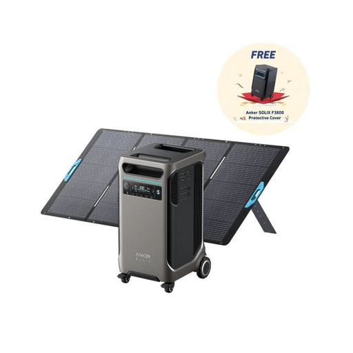 Anker SOLIX F3800 Branded Kits: 3,840Wh / 6,000W Solar Power Station + Anker 400W Solar Panels | Choose Your Bundle | 5-Year Warranty | Complete Solar Kit