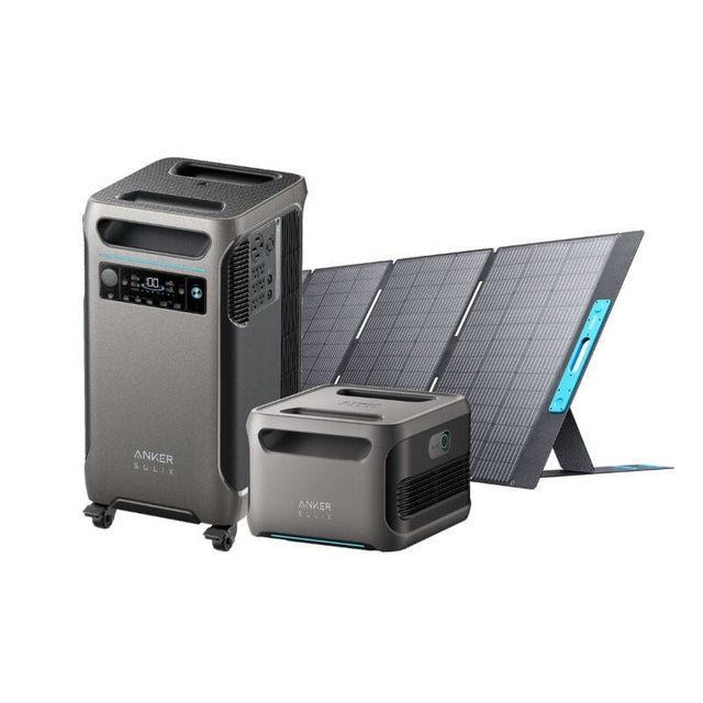 Anker SOLIX F3800 Branded Kits: 3,840Wh / 6,000W Solar Power Station + Anker 400W Solar Panels | Choose Your Bundle | 5-Year Warranty | Complete Solar Kit