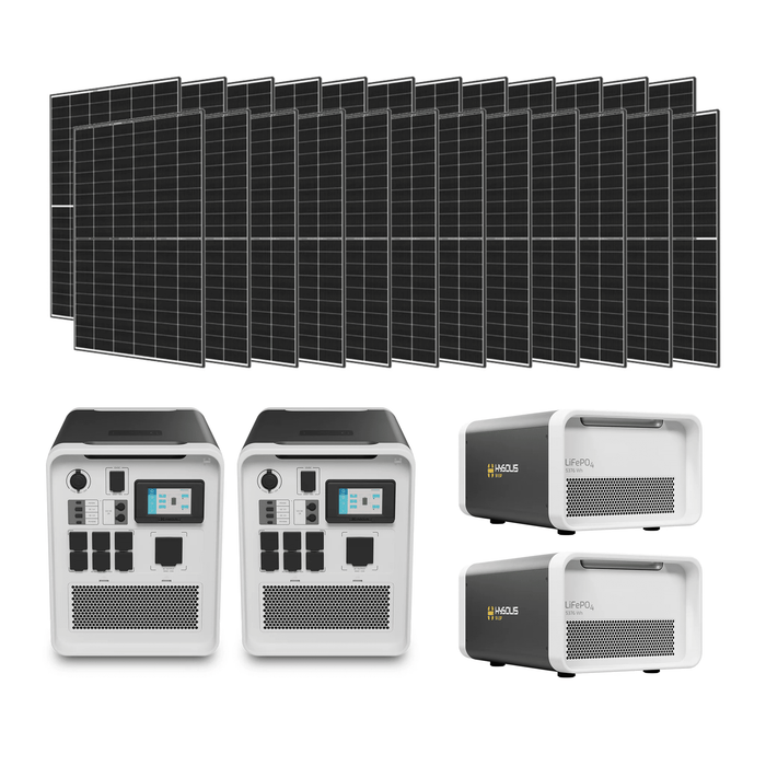 Hysolis [Apollo 5K] 120V / 240V Solar Kits - 6,000W Solar Power Station + Choose Your Custom Bundle | Complete Solar Kit - ShopSolar.com