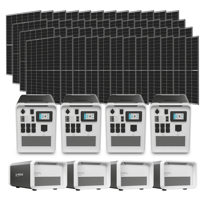 Hysolis [Apollo 5K] 120V / 240V Solar Kits - 6,000W Solar Power Station + Choose Your Custom Bundle | Complete Solar Kit [Shipping March 2024] - ShopSolar.com