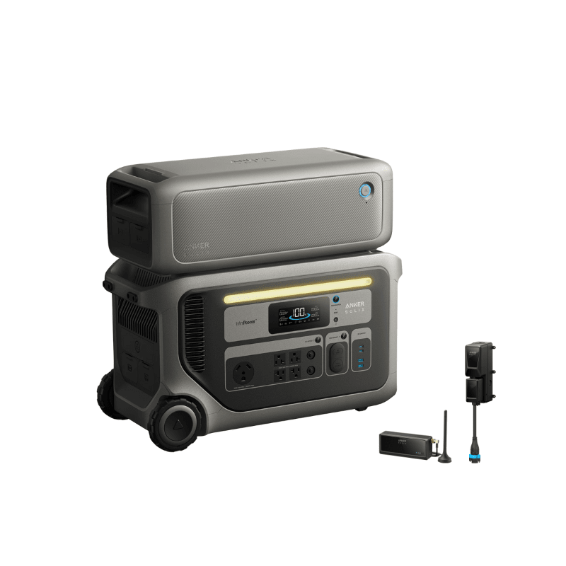 Anker SOLIX F3000 Portable Power Station | 3,072Wh / 3,600W | 2,400W Solar Input | Expandable to 12,288Wh | 5-Year Warranty - ShopSolar: Complete Solar Kits + Lifetime Customer Support
