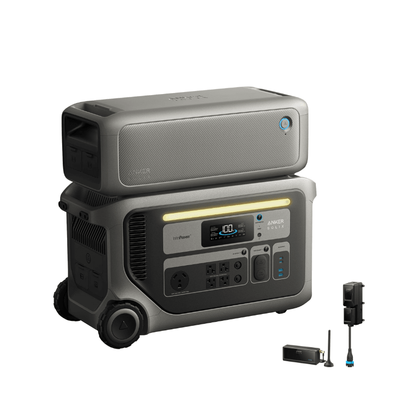 Anker SOLIX F3000 Portable Power Station | 3,072Wh / 3,600W | 2,400W Solar Input | Expandable to 12,288Wh | 5-Year Warranty - ShopSolar: Complete Solar Kits + Lifetime Customer Support