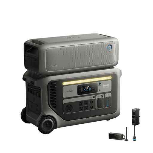 Anker SOLIX F3000 Portable Power Station | 3,072Wh / 3,600W | 2,400W Solar Input | Expandable to 12,288Wh | 5-Year Warranty - ShopSolar: Complete Solar Kits + Lifetime Customer Support
