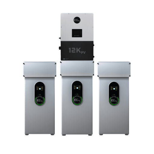 EG4 12kPV Hybrid Inverter + 14.3–42.9kWh Indoor Battery | 12,000W PV Input, 8,000W Output | 120/240V Split Phase | Modular ESS | 10-Year Warranty - ShopSolar: Complete Solar Kits + Lifetime Customer Support