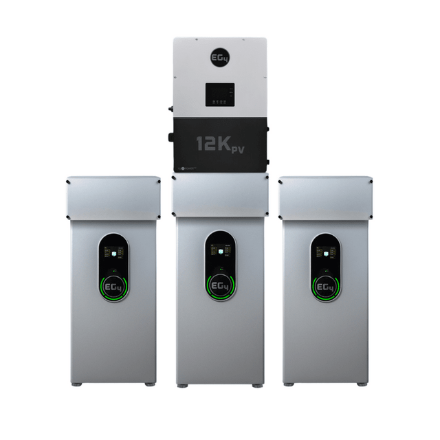 EG4 12kPV Hybrid Inverter + 14.3–42.9kWh Indoor Battery | 12,000W PV Input, 8,000W Output | 120/240V Split Phase | Modular ESS | 10-Year Warranty - ShopSolar: Complete Solar Kits + Lifetime Customer Support