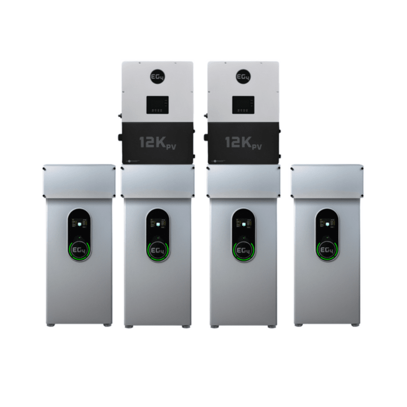 EG4 12kPV Hybrid Inverter + 14.3–42.9kWh Indoor Battery | 12,000W PV Input, 8,000W Output | 120/240V Split Phase | Modular ESS | 10-Year Warranty - ShopSolar: Complete Solar Kits + Lifetime Customer Support