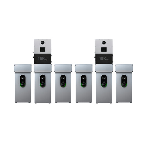 EG4 12kPV Hybrid Inverter + 14.3–42.9kWh Indoor Battery | 12,000W PV Input, 8,000W Output | 120/240V Split Phase | Modular ESS | 10-Year Warranty - ShopSolar: Complete Solar Kits + Lifetime Customer Support