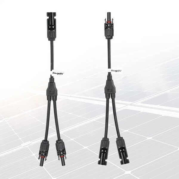 BougeRV Solar Connectors Y Branch Parallel Adapter Cable Wire - ShopSolar.com