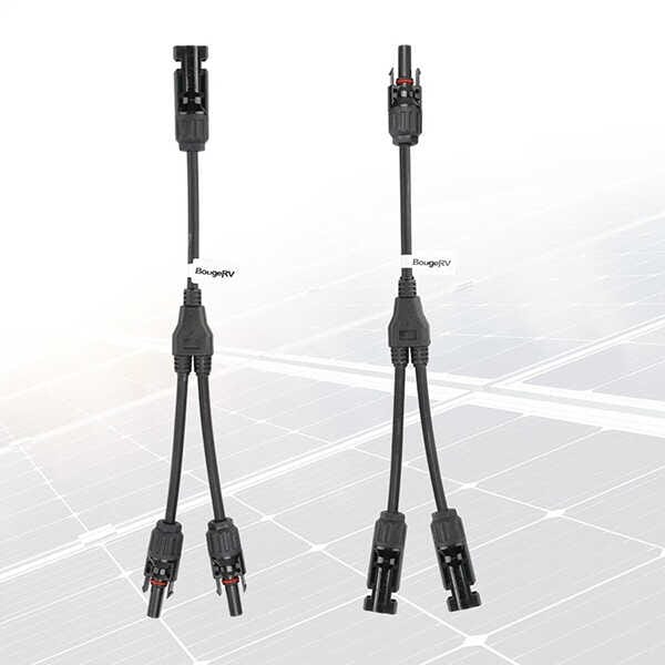 BougeRV Solar Y-Stecker Set – Parallelverbinder Für 5 Solarmodule, 30A/1000V, IP67 Wasserdicht, Mit M/FFFFF & F/Mmmmm Steckern