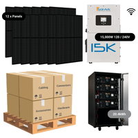 4.8kW Complete Solar Power System - Sol-Ark 15K + [20.4-28.6kWh Lithium Battery Bank] + 12 x 400W Mono Solar Panels | Includes Schematic [BPK-PRO]