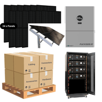 4 x EG4-LL-S Server Rack [20.48kWh] - Premium - Closed Loop / Ground Mount - Seasonal Adjust [SkyRack HD]