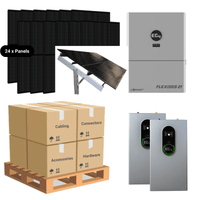 2 x EG4 WallMount INDOOR [28.6kWh] - Budget-Friendly - Closed Loop - Code Compliant / Ground Mount - Seasonal Adjust [SkyRack HD]