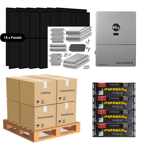 7.92kW Complete Solar Kit - EG4 FlexBoss18 Inverter - 20-32kWh Lithium Battery [SELECT PLUS]