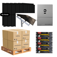 4 x EG4-LP4 V2 Server Rack [20.48kWh] - Budget-Friendly - Closed Loop / Ground Mount - Seasonal Adjust [SkyRack HD]