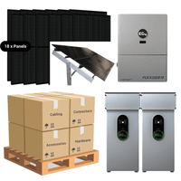 7.38kW Complete Solar Power System + EG4 FlexBOSS18 + [20.48kWh - 28.6kWh Lithium Battery Bank] + 18 x 410W Solar Panels + Setup Schematic [BPK-PLUS]