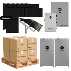 15.84kW Complete Solar Kit - EG4 FlexBoss21 Inverter + GridBoss - 28-32kWh Lithium Battery [SELECT PRO]