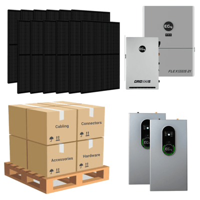 14.7kW Complete Solar Kit - EG4 FlexBoss21 Inverter + GridBoss - 28-30kWh Lithium Battery - BPK PRO - ShopSolar: Complete Solar Kits + Lifetime Customer Support