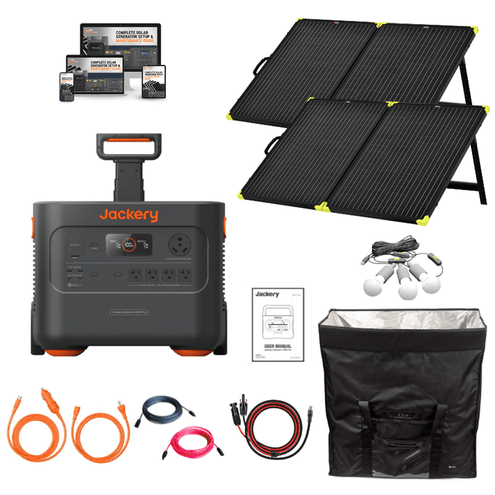 Portable Solar Generator Jackery 1500 With Solar Panels Jackery