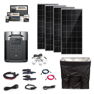 EcoFlow DELTA [MAX] Solar Kits - 2,400W / 2,016Wh Portable Power Station + Choose Your Custom Bundle | Complete Solar Generator Kit