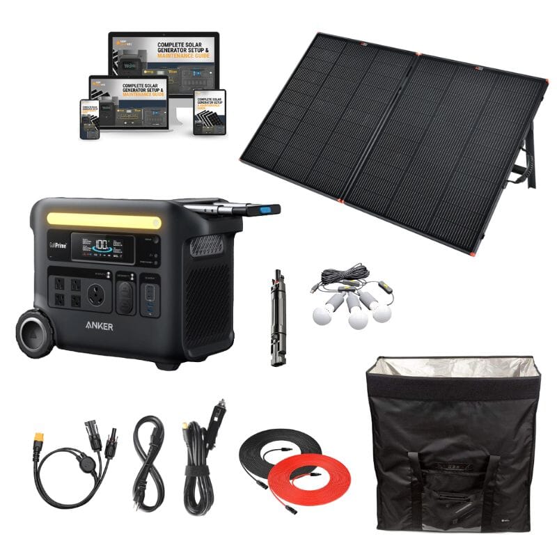 Anker Solix F2600 - 2,560Wh / 2,400W Portable Power Station + Choose Your Custom Bundle | Complete Solar Kit