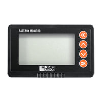 Rich Solar 500A Battery Monitor With Shunt | 8~120V Automotive Monitor for RV Battery - ShopSolar.com