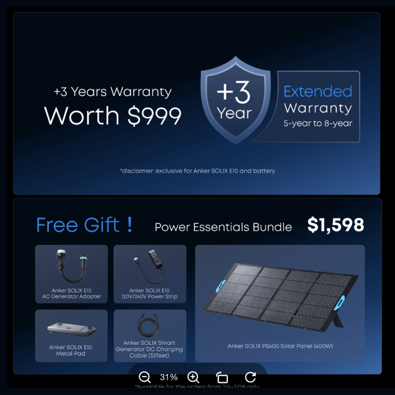 Anker SOLIX E10 Whole Home Backup System | 6-18kWh LiFePO4 Battery | 10-30 kW Turbo Output | Smart Grid & Storm-Guard - ShopSolar: Complete Solar Kits + Lifetime Customer Support