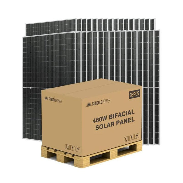 Sungold 360W-560W Solar Panels | 32 x Panels Per Pallet | 25-Year Power Output Warranty | Choose Wattage - ShopSolar.com