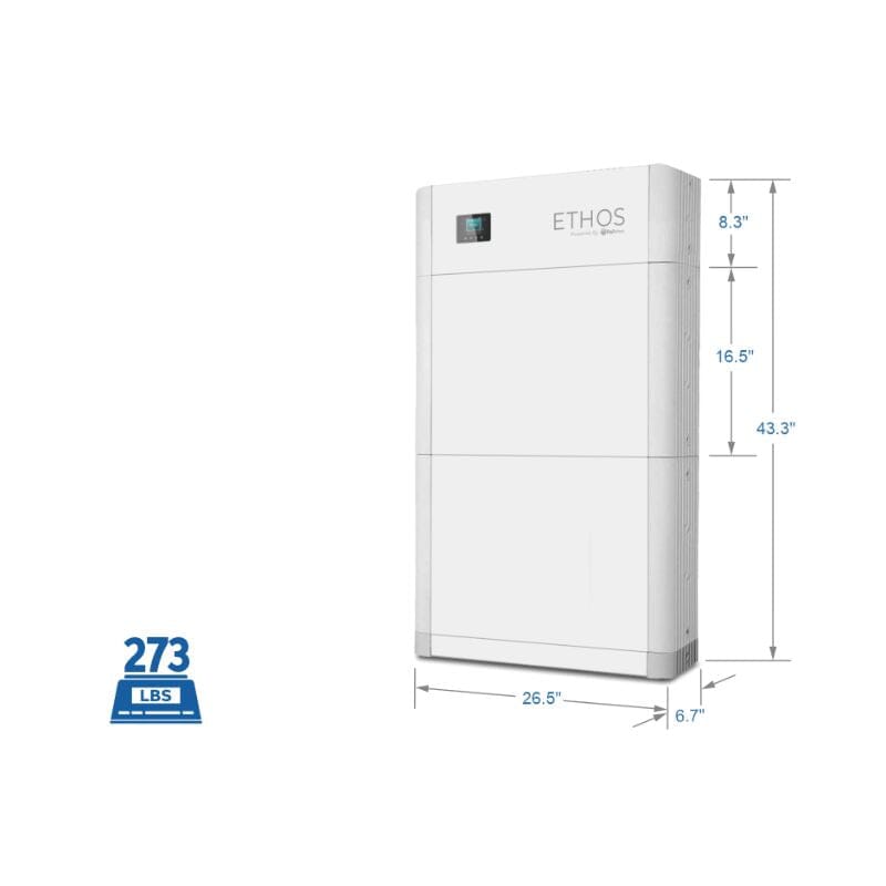 BigBattery 48V ETHOS Stackable Battery [Choose Capacity: 10kWh-30kWh] | On-Grid or Off-Grid | UN9540, UL1973, CE | 10-Year Warranty - ShopSolar.com