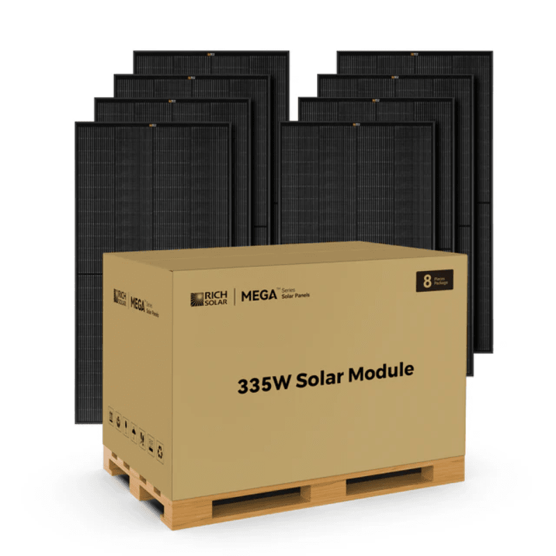 Black / 8 Solar Panels