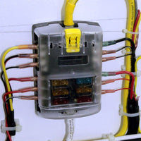 Blue Sea ST Blade Fuse Block - 6 Circuits With Cover And Negative Bus - ShopSolar.com