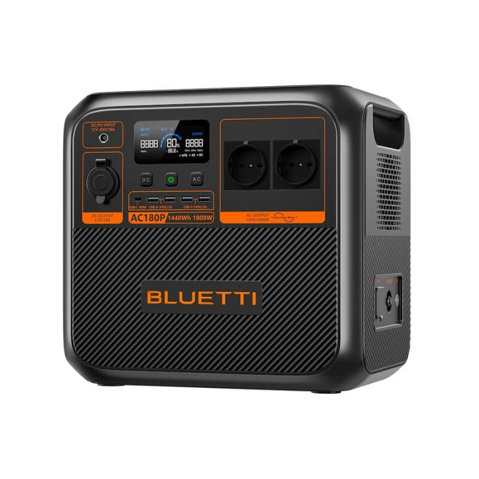 Bluetti AC180P 1440Wh / 1800W Portable Power Station - ShopSolar.com