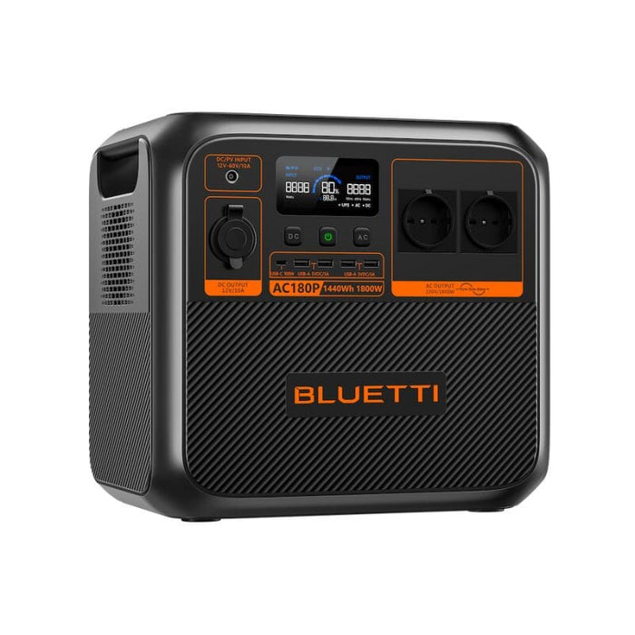 Bluetti AC180P 1440Wh / 1800W Portable Power Station + Choose Your Custom Your Custom Bundle | Complete Solar Generator Kit - ShopSolar.com