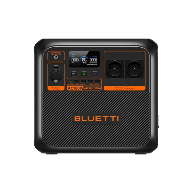 Bluetti AC180P 1800W / 1440Wh Portable Power Station + Choose Your Custom Your Custom Bundle | Complete Solar Generator Kit - ShopSolar.com