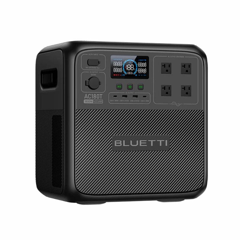 Bluetti AC180T 1433Wh / 1800W Portable Power Station - ShopSolar.com