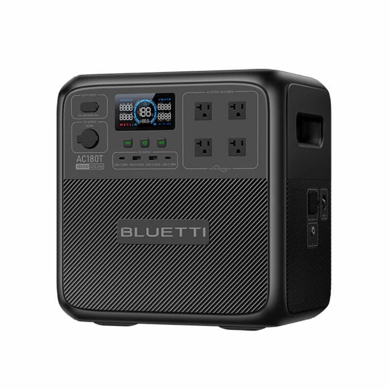 Bluetti AC180T 1433Wh / 1800W Portable Power Station - ShopSolar.com