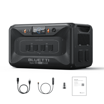 BLUETTI [APEX 300] Modular Power Station | 3,840W / 2,765Wh | 120V/240V Dual Voltage | 5-Year Warranty | Choose Your Bundle - ShopSolar: Complete Solar Kits + Lifetime Customer Support