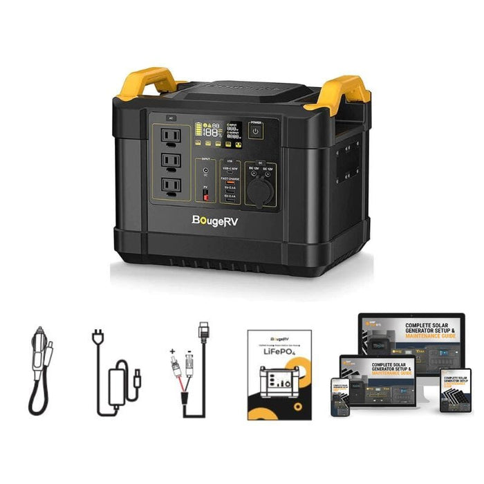 BougeRV FORT 1000  1120Wh / 1000W LiFePO4 Power Station + Choose Your -  ShopSolar.com