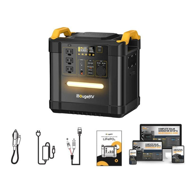 BougeRV FORT 1456Wh / 1500W + Choose Your Custom Bundle | Portable Solar Kit - ShopSolar.com