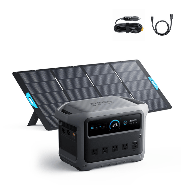 Anker SOLIX C1000 Gen2 Portable Power Station | 1,024Wh / 2,000W | 49-Min UltraFast Recharge | 600W Solar Input | Choose Your Bundle Option | 5-Year Warranty - ShopSolar: Complete Solar Kits + Lifetime Customer Support