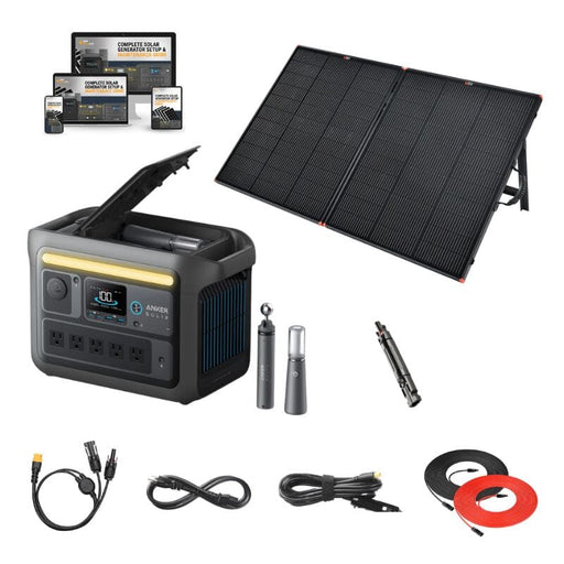 Anker SOLIX C800X 768Wh / 1200W Solar Power Station + Choose Your Custom Bundle | Complete Solar Kit - ShopSolar.com