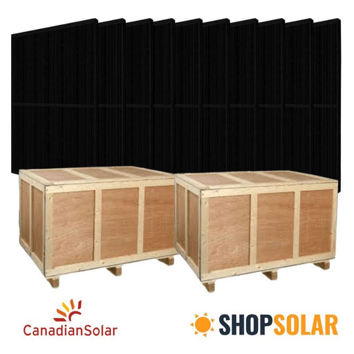 Canadian Solar 395W Mono-Crystalline Solar Panel (Black) | CS6R395 | Full Pallet (30) - 11.85kW Total - ShopSolar.com