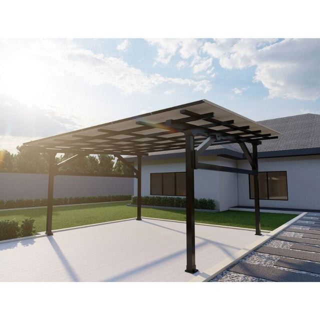 CRX Carport - Residential | Steel | All-Black | 12-Panels Per Carport | Fully Expandable - ShopSolar.com