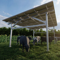 CRX Carport - Residential | Steel | All-Black | 12-Panels Per Carport | Fully Expandable - ShopSolar.com