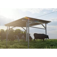 CRX Carport - Residential | Steel | All-Black | 12-Panels Per Carport | Fully Expandable - ShopSolar.com