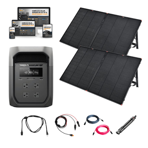 EcoFlow DELTA 3 Max – 2,048Wh / 2,400W Portable Power Station + Choose Custom Solar Panel Bundle Option | 5-Year Warranty | Complete Solar Kit - ShopSolar: Complete Solar Kits + Lifetime Customer Support