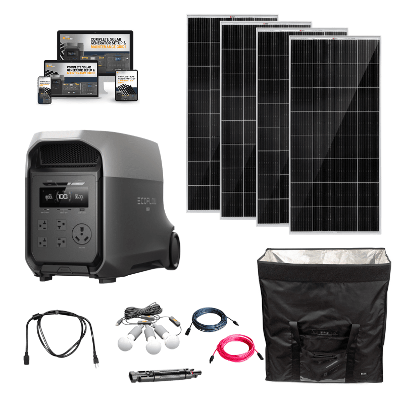 DELTA 3 ULTRA Series Basecamp Kit [4 x 200W Rigid Solar Panel + EMP Bag]