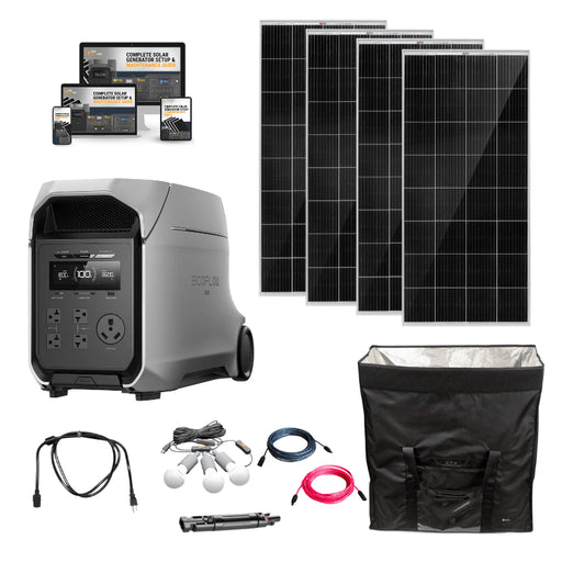 EcoFlow DELTA 3 Ultra Plus – 3,072Wh / 3,600W Portable Power Station + Smart Output Priority Tech | Expandable to 11kWh | 5-Year Warranty | Complete Solar Kit - ShopSolar: Complete Solar Kits + Lifetime Customer Support