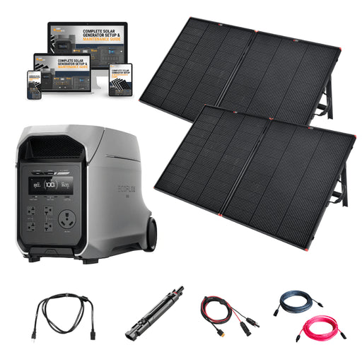 EcoFlow DELTA 3 Ultra Plus – 3,072Wh / 3,600W Portable Power Station + Smart Output Priority Tech | Expandable to 11kWh | 5-Year Warranty | Complete Solar Kit - ShopSolar: Complete Solar Kits + Lifetime Customer Support